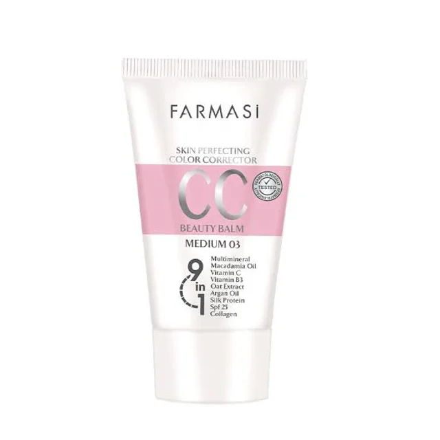 کرم سی سی فارماسی مدل Color Control Cream شماره 03 Medium حجم 50 میلیلیتر